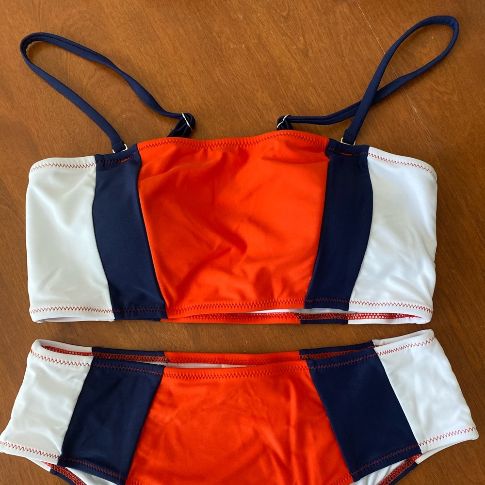 Tricolor Bandeau Bikini Stripe - **NEW**